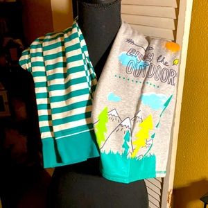 — SOLD— Cat and Jack pj set size 8, like new